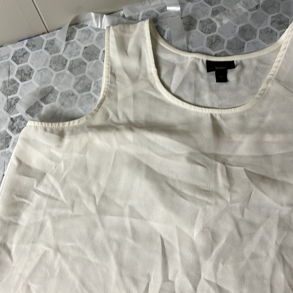 Mossimo Medium Sheer Ombré Ivory Pink Tank Top - Picture 2 of 5